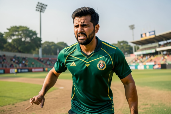 Salman Agha reprimanded after run out controversy